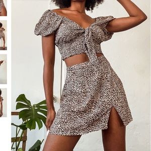 Fiercely in Love Beige Leopard Print Mini Skirt Lulus